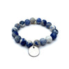 One-of-a-Kind Sodalite Bracelet + Trinidad & Tabago Coin