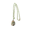 Aventurine Quartz Rosary Necklace + Pink Thulite Pendant