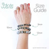 Jade Crystal Bracelet | Faceted + Brass Row