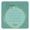 Onyx Crystal Bracelet | Matte + Gold Rings