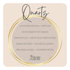 Quartz Crystal Bracelet | Gold Druzy