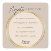 Agate Crystal Bracelet | Dragon Vein + Gold Rings