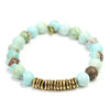 Aqua Turquoise Crystal Bracelet | Brass Row