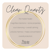 Clear Quartz Crystal Bracelet | Polished + Pyrite