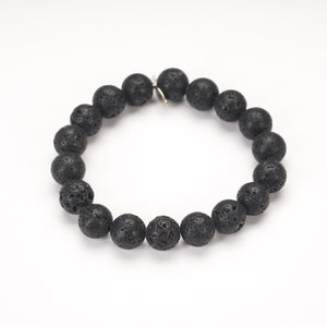 black lava rock diffuser healing stone bracelet