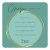 Onyx Crystal Bracelet | Matte + Sterling Silver Om Charm